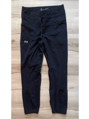 Under Armour Black Fitted Athletic Leggings with Logo